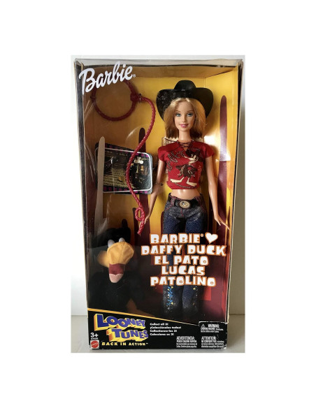 Muñeca Barbie Daffy Duck 6" Looney Tunes 2003 Edición Especial