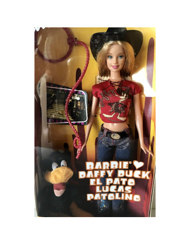 Muñeca Barbie Daffy Duck 6" Looney Tunes 2003 Edición Especial