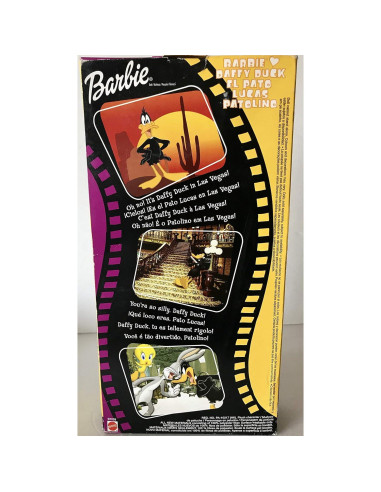 Muñeca Barbie Daffy Duck 6" Looney Tunes 2003 Edición Especial