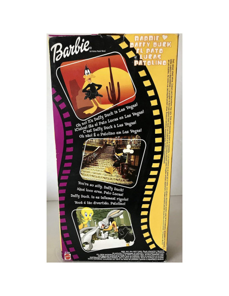 Muñeca Barbie Daffy Duck 6" Looney Tunes 2003 Edición Especial