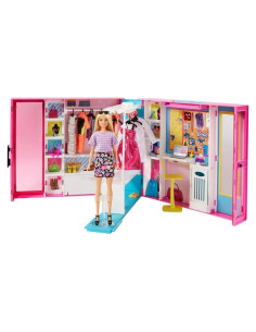 Armario de Sueños Barbie con Muñeca y 25 Accesorios - 60 cm