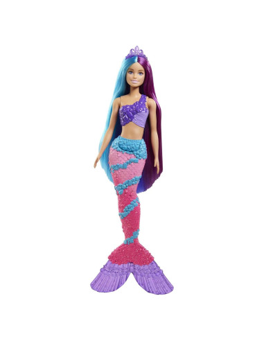 Muñeca Sirena Barbie Dreamtopia con Cabello Largo y Accesorios