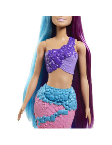 Muñeca Sirena Barbie Dreamtopia con Cabello Largo y Accesorios