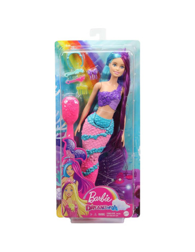 Muñeca Sirena Barbie Dreamtopia con Cabello Largo y Accesorios