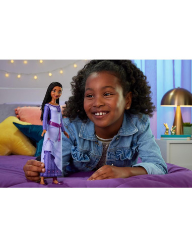 Muñeca Asha de Rosas Mattel Disney Wish, Posable con Accesorios