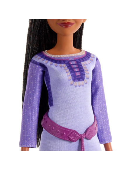 Muñeca Asha de Rosas Mattel Disney Wish, Posable con Accesorios