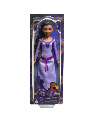 Muñeca Asha de Rosas Mattel Disney Wish, Posable con Accesorios
