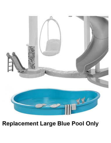 Repuesto Piscina Grande Azul para Casa de Muñecas Barbie HMX10
