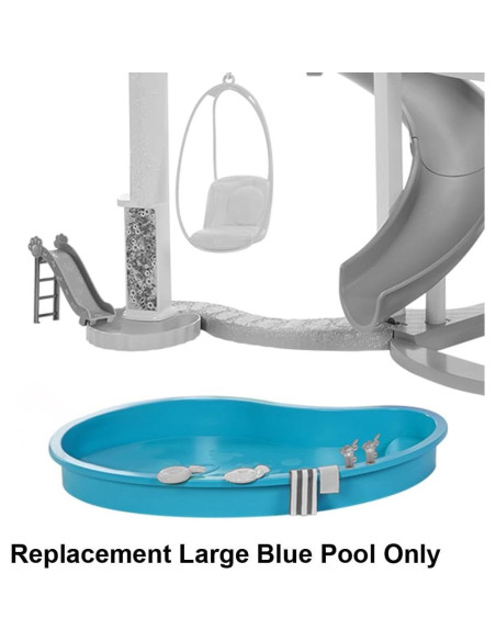 Repuesto Piscina Grande Azul para Casa de Muñecas Barbie HMX10