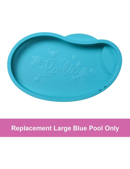 Repuesto Piscina Grande Azul para Casa de Muñecas Barbie HMX10