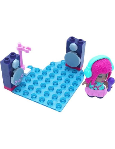 Set de Construcción de Juguete Barbie Color Reveal Karaoke