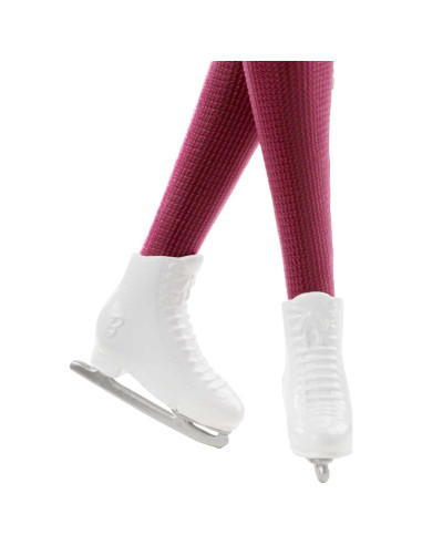 Muñeca Barbie Patinadora de Invierno 30.48 cm Rosa Mattel