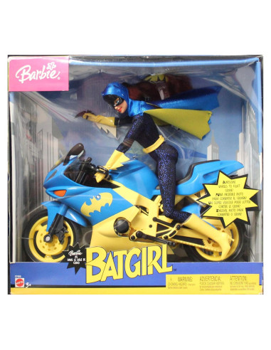 Muñeca Barbie Batichica 30 cm con Motocicleta - Mattel 2003