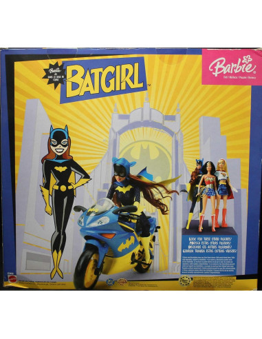 Muñeca Barbie Batichica 30 cm con Motocicleta - Mattel 2003