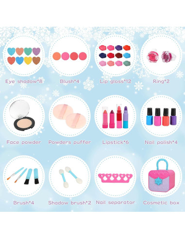 Kit de Maquillaje para Niñas Merabufa 45 en 1 No Tóxico