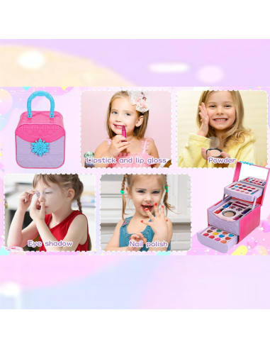 Kit de Maquillaje para Niñas Merabufa 45 en 1 No Tóxico