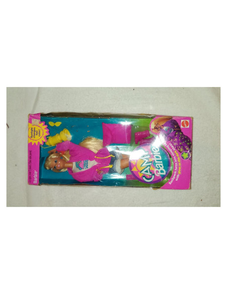 Muñeca Barbie de Campamento 1993 con Mochila y Saco de Dormir