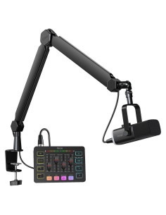 Micrófono Dinámico XLR FIFINE para Juegos y Streaming con Mezclador