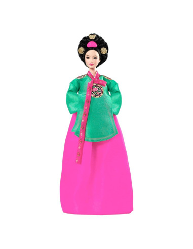 Muñeca Barbie Coleccionista Etiqueta Rosa - Princesa Coreana