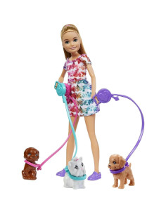 Muñeca Stacie con Cachorros y Estación de Juego - Barbie 2
