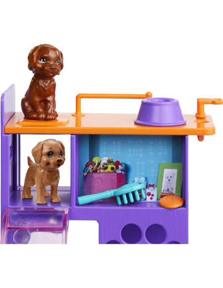 Muñeca Stacie con Cachorros y Estación de Juego - Barbie