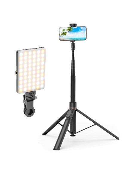 Trípode Automático TONEOF 168cm con Luz Selfie LED 60