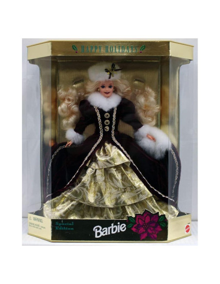 Muñeca Barbie Navidad Feliz Mattel 1996 - Edición Especial