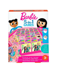 Juego de 5 en 1 Mattel Barbie para Niños - Fichas y Diversión