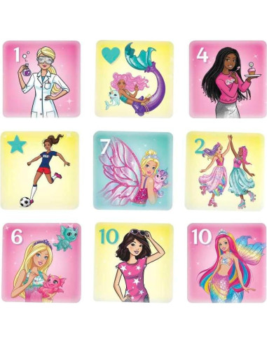 Juego de 5 en 1 Mattel Barbie para Niños - Fichas y Diversión