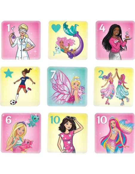 Juego de 5 en 1 Mattel Barbie para Niños - Fichas y Diversión