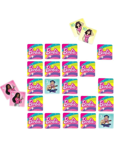 Juego de 5 en 1 Mattel Barbie para Niños - Fichas y Diversión