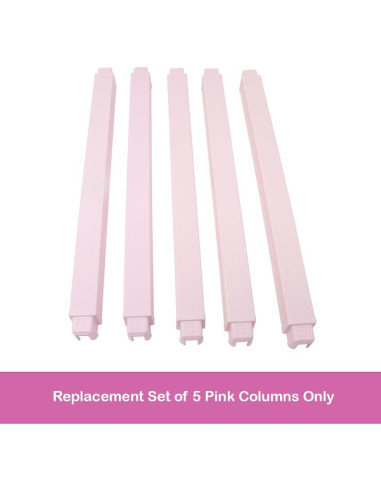 Piezas de Repuesto Barbie Dreamhouse HMX10 - 5 Columnas Rosas