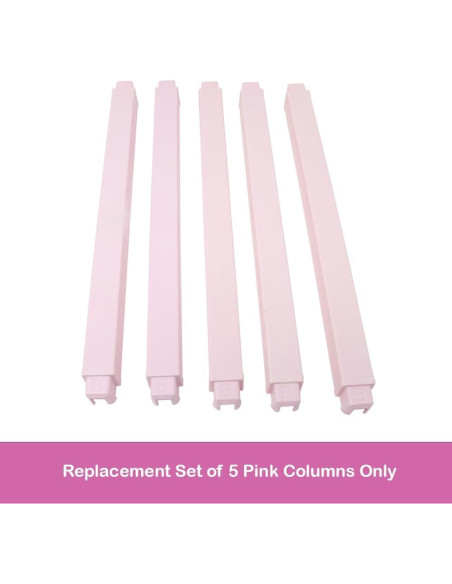 Piezas de Repuesto Barbie Dreamhouse HMX10 - 5 Columnas Rosas