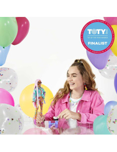 Muñeca Barbie Extra con trenzas rosas y accesorios - Mattel 2