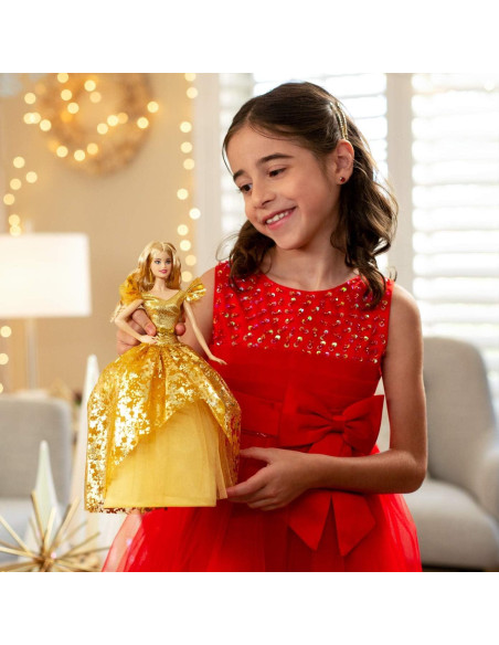 Muñeca Barbie Vacaciones 2020 Rubia con Soporte y Certificado