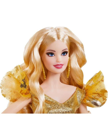 Muñeca Barbie Vacaciones 2020 Rubia con Soporte y Certificado