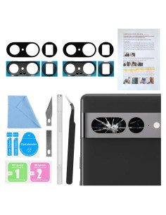 Reemplazo Cristal Lente Cámara Trasera Google Pixel 7 Pro 2PCS