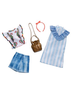 Ropa de Muñeca Barbie - 2 Conjuntos con Accesorios
