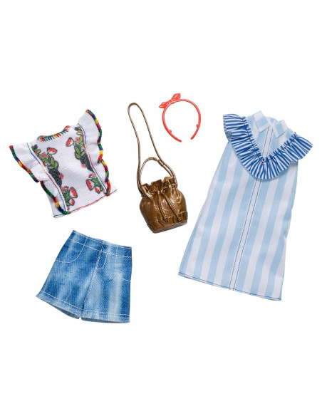 Ropa de Muñeca Barbie - 2 Conjuntos con Accesorios