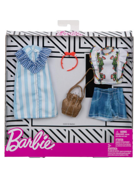 Ropa de Muñeca Barbie - 2 Conjuntos con Accesorios