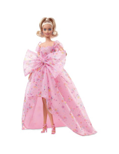 Muñeca Barbie Deseos de Cumpleaños 29.2cm Rubia con Gown Rosa 2