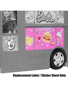 Piezas de Repuesto Barbie GMW07 - Etiquetas Calcomanías 2