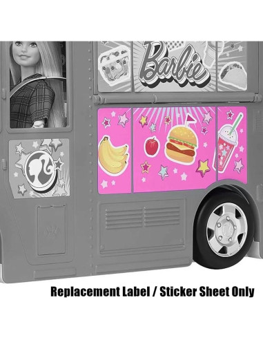 Piezas de Repuesto Barbie GMW07 - Etiquetas Calcomanías