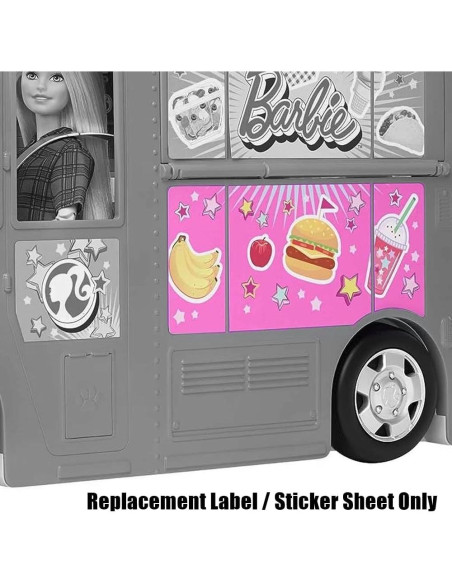Piezas de Repuesto Barbie GMW07 - Etiquetas Calcomanías