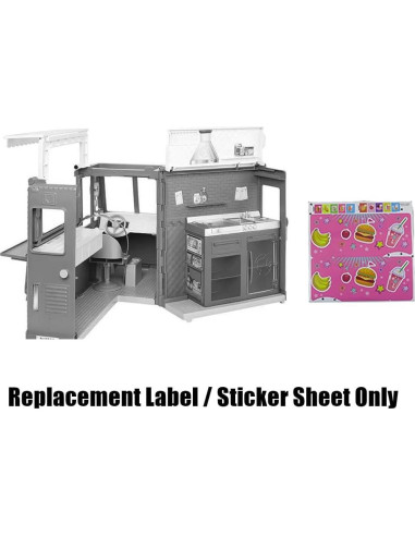 Piezas de Repuesto Barbie GMW07 - Etiquetas Calcomanías