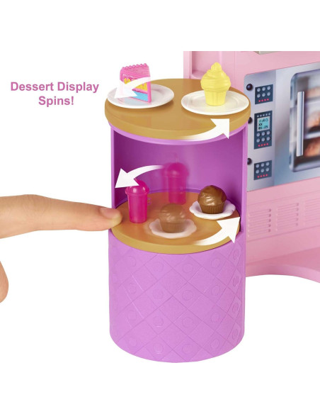 Juego de Restaurante Barbie Cook 'n Grill con 30 Piezas