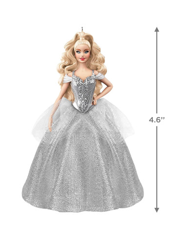 Adorno Navideño Hallmark 2021 Muñeca Barbie 11.68 cm