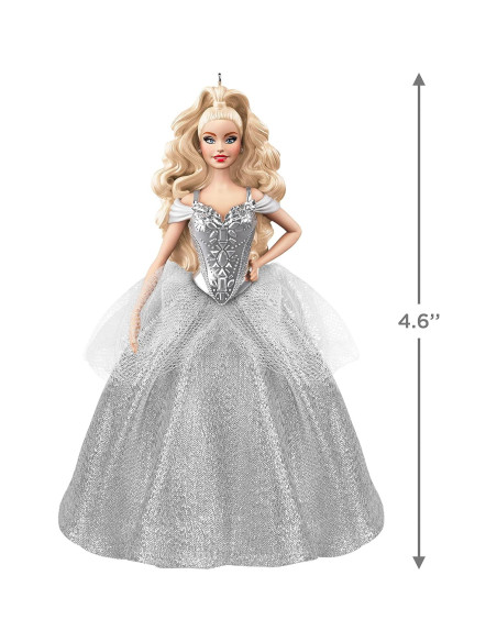 Adorno Navideño Hallmark 2021 Muñeca Barbie 11.68 cm