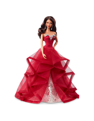 Muñeca de Navidad Barbie 2015 Afroamericana CHR78 Mattel