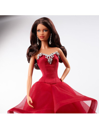 Muñeca de Navidad Barbie 2015 Afroamericana CHR78 Mattel